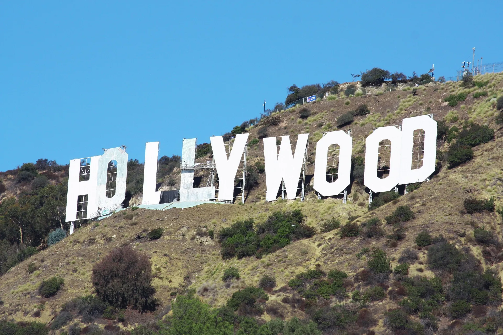 The Los Angeles cityscape toward Hollywood, where much of the crypto and entertainment crossover scene meets
